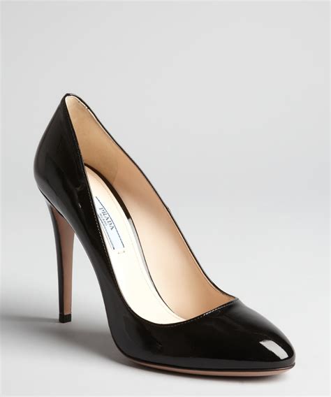 prada black heels